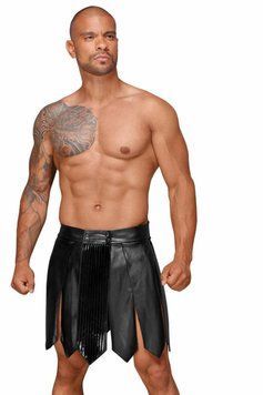 Чоловіча спідниця гладіатора Noir Handmade H053 Men's gladiator skirt Чорний L (SX0073) 2229856850 фото