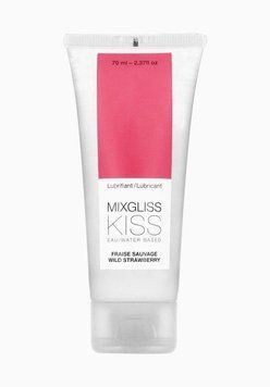 Лубрикант на водной основе MixGliss KISS Wild Strawberry (70 мл) Дикая Клубничка (SO1620) 1259138129 фото