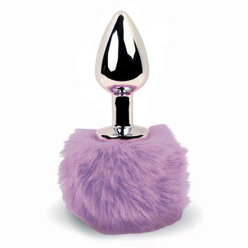 Анальна пробка FeelzToys - Bunny Tails Butt Plug Purple Feromon 1494231175 фото