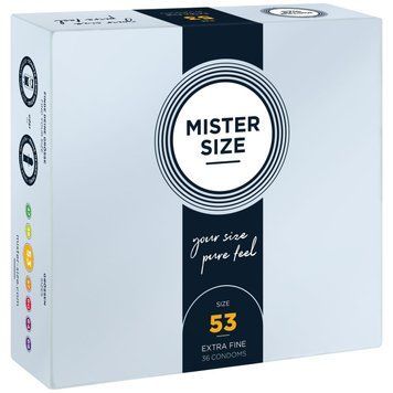 Презервативы Mister Size - pure feel - 53 (36 condoms), толщина 0,05 мм 1861338886 фото