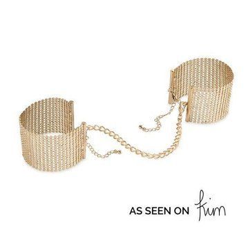 Наручники Bijoux Indiscrets Desir Metallique Handcuffs - Gold, металеві, стильні браслети Feromon 1571358014 фото