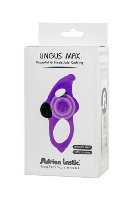 Эрекционное виброкольцо Adrien Lastic Lingus MAX Violet с язычком для стимуляции клитора 1259135927 фото