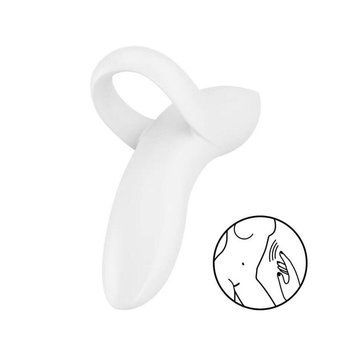Вібратор на палець Satisfyer Bold Lover White (м'ята упаковка!!! 2420609776 фото