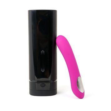 Інтерактивний набір мастурбатор + стимулятор точки G Kiiroo Onyx+ та Pearl 2 Couple Set Purple Feromon 1376746480 фото