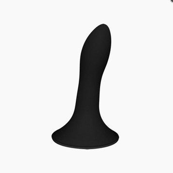 Ділдо з присоскою Adrien Lastic Hitsens 5 Black, відмінно для страпону, діаметр 2,4см, довжина 13см Feromon 1259138565 фото