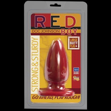 Анальна пробка-втулка Doc Johnson Red Boy - Large 5 Inch, макс. діаметр 5,5 см Feromon 1259135734 фото