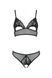 Комплект из браллета с ажурным лифом и открытыми трусиками Passion CHRISTA SET Open Bra L/XL black 1586661371 фото 3