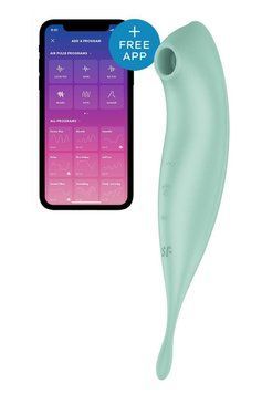Вакуумний вібратор Satisfyer Twirling Pro+ Mint 1698409979 фото