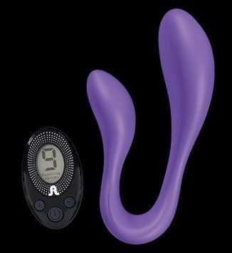 Вібратор для пар Adrien Lastic Couple Secrets II з пультом LRS, два мотори, універсальний Feromon 1259127586 фото