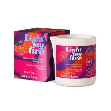 Массажная свеча Love To Love LIGHT MY FIRE Coconut (65 мл) 2558871103 фото