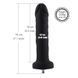 Hismith 7.1" Anal Dildo Black Feromon 1655638792 фото 6
