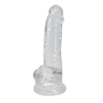 Прозорий фалоімітатор Alive Jelly Dildo Torrent, ТПЕ, присоска, діаметр 4.5см, довжина 20,6см Feromon 1501777517 фото