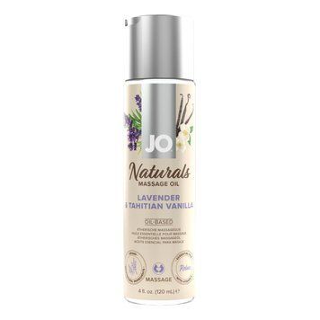 Масажна олія System JO &mdash; Naturals Massage Oil &mdash; Lavender & Vanilla (120 мл) Feromon 1645248945 фото