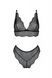 Комплект белья Passion AMBERLY SET 4XL/5XL black, лиф, трусики бразилиана, люрексовая нить 1734158734 фото 3