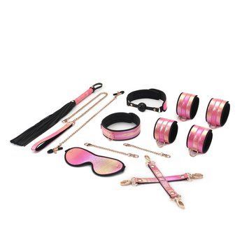 БДСМ-набор Liebe Seele Vivid Sakura 8 Pieces Set, 8 аксессуаров, экокожа на бархатной основе 2091939439 фото