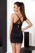 Сорочка приталенная с чашечками FLORIS CHEMISE black S/M - Passion Exclusive, трусики Feromon 1259134026 фото 2