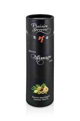 Масажна олія Plaisirs Secrets Exotic Fruits (59мл) з афродизіаками їстівна, подарункова упаковка (SO1839 Feromon 1259127473 фото