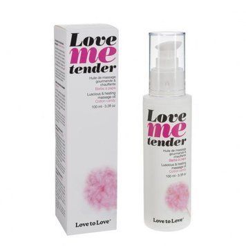 Масажне масло Love To Love LOVE ME TENDER Cotton candy (100 мл) натуральне без консервантів (SO1390) Feromon 1259123677 фото