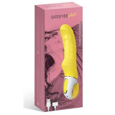 Потужний вібратор Satisfyer Vibes Yummy Sunshine з гнучким стволом та стимулюючим рельєфом, 12 режимів Feromon 1259134081 фото