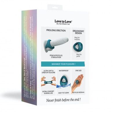 Эрекционное кольцо двойное Love To Love FLUX RING - TEAL ME 1497296284 фото