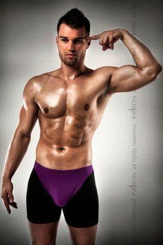 Мужские шорты с фиолотовым гульфиком Passion 009 THONG violet XXL/XXXL Feromon 1259123192 фото