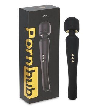 Вібромасажер wand з трьома насадками Pornhub Spell Wand Set, потужний Feromon 1376746485 фото