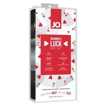 Набір з 8 видів System JO Beginner's Luck по 10 мл на водній, силіконовій та гібридній основі ( SO2095 ) Feromon 1259136448 фото