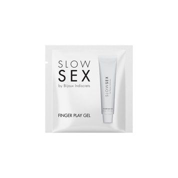 Пробник гель-смазки для мастурбации Bijoux Indiscrets Slow Sex Finger play gel 2183702299 фото