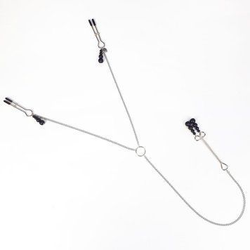 Зажимы для сосков и клитора Art of Sex - Nipple and clit clamps Black Pearl 1575895027 фото