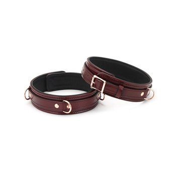 Фиксаторы для бедер Liebe Seele Wine Red Thigh Cuffs L Size, натуральная кожа 2091939392 фото