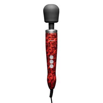 Вібромасажер DOXY Die Cast ROSE PATTERN, дуже потужний, живлення 220 В, металевий корпус Feromon 1860382424 фото