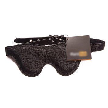 Маска на глаза Pornhub Faux Leather Mask экокожа, черная, очень комфортная Feromon 1259135806 фото