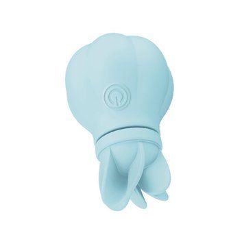 Вібратор Adrien Lastic Caress Blue з насадками, що крутяться, для стимуляції ергономних зон 2216276586 фото