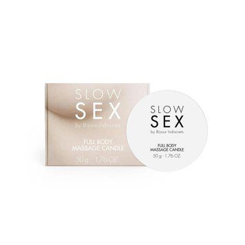 Масажна свічка Bijoux Indiscrets SLOW SEX assage Candle Білий 50 г (SO9341) 2081331292 фото