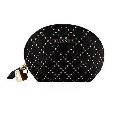 Вибропуля RIANNE S - Classique Vibe мини-вибратор на 7 режимов, чехол-косметичка Stud Black Feromon 1302963559 фото