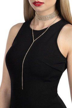 Кольє зі стразами Bijoux Pour Toi - Emma Gold Feromon 1259279696 фото