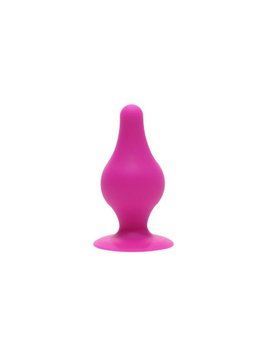 Анальная пробка SilexD (Model 2 size XS) Pink двухслойная, силикон+Silexpan, диаметр 2,9 см Feromon 1701099940 фото