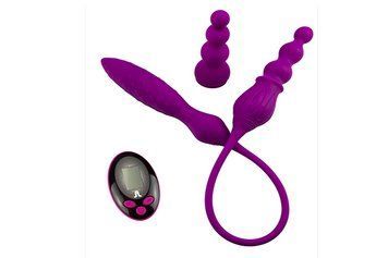 Вибратор двусторонний Adrien Lastic AD-2X с пультом LRS 1259134657 фото