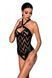 Сетчатый боди с халтером и ритмичным рисунком Passion Hima Body XXL/XXXL, black 1543861693 фото 1