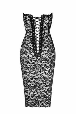 Платье Noir Handmade F301 Catalyst, M, black, миди, кружево, открытые плечи, шнуровка на спине 2229857071 фото