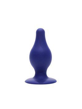 Анальная пробка SilexD (Model 2 size M) Blue двухслойная, силикон+Silexpan Feromon 1701099941 фото