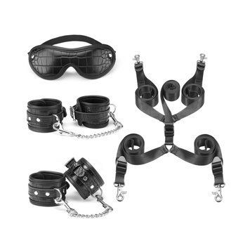 Набор для фиксации на кровати Liebe Seele Temptation Underbed Mattress Restraint Kit + маска 2091939448 фото