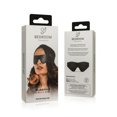 Маска Bedroom Fantasies: Faux Leather Blindfold, черная 2037916917 фото