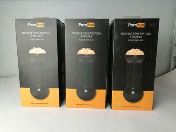 Мастурбатор Pornhub Double Penetration Stroker (незначні дефекти упаковки) Feromon 1259136474 фото