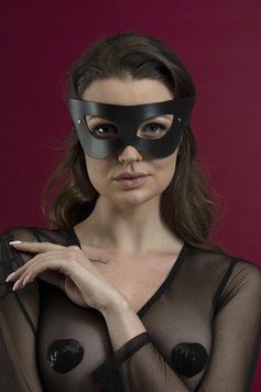 Маска на лицо Feral Feelings - Mistery Mask, натуральная кожа, черная 1259127432 фото