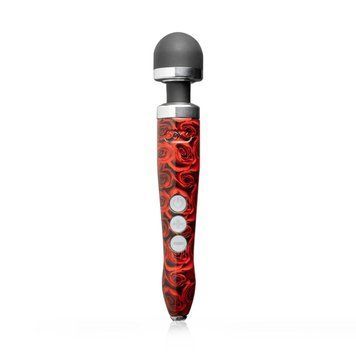 Вібромасажер DOXY Die Cast 3R ROSE PATTERN, дуже потужний, живлення 220 В, металевий корпус 1860382432 фото