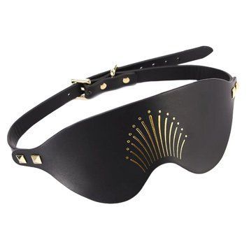 Розкішна маска на очі Zalo Blindfolds Black (SO8231) 1947318667 фото