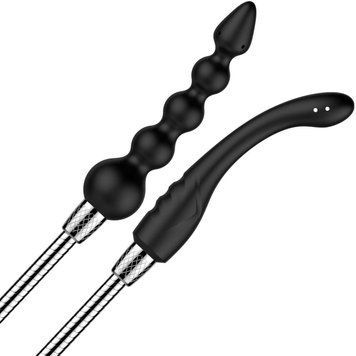 Набор анальных насадок для душа Nexus ADVANCED Shower Douche Duo Kit &ndash; Black, 2 шт (мятая упаковка!!!) 2831313071 фото
