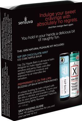 Подарочный набор Sensuva Lips & Nips Pleasure Kit - Chocolate Peppermint 2 x 4г 2689391497 фото
