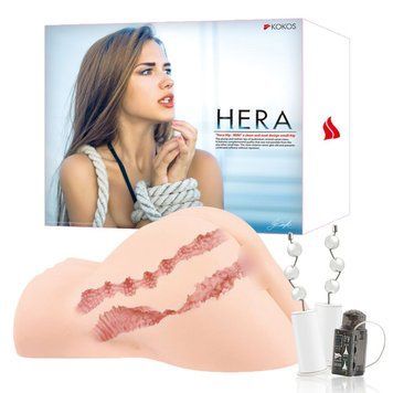 Мастурбатор Kokos Hera Hip Real 2WayPlus с вибрацией и массажем 2499419475 фото